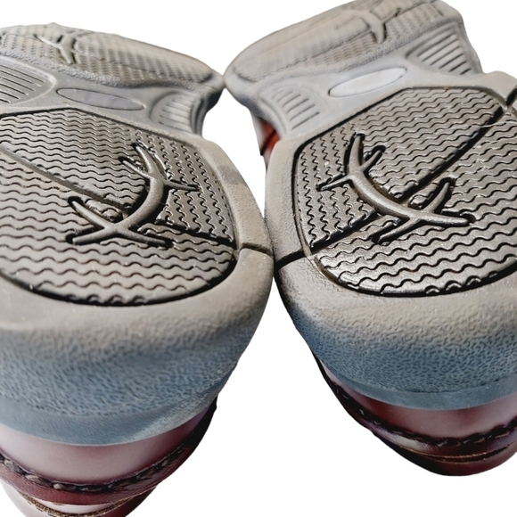 Cary Country Men's Rugged Casual Tobias Burgundy Leather Loafer Sz 10 Boat Shoe - Picture 12 of 12